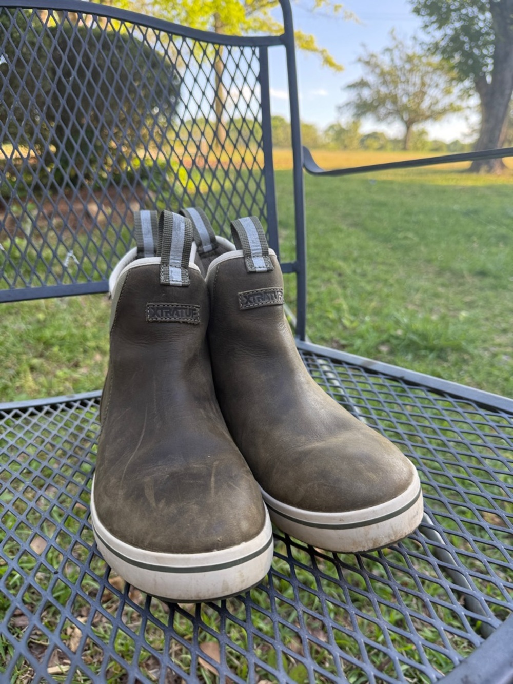 XTRATUF Women's Brown Slip-On Ankle Boots